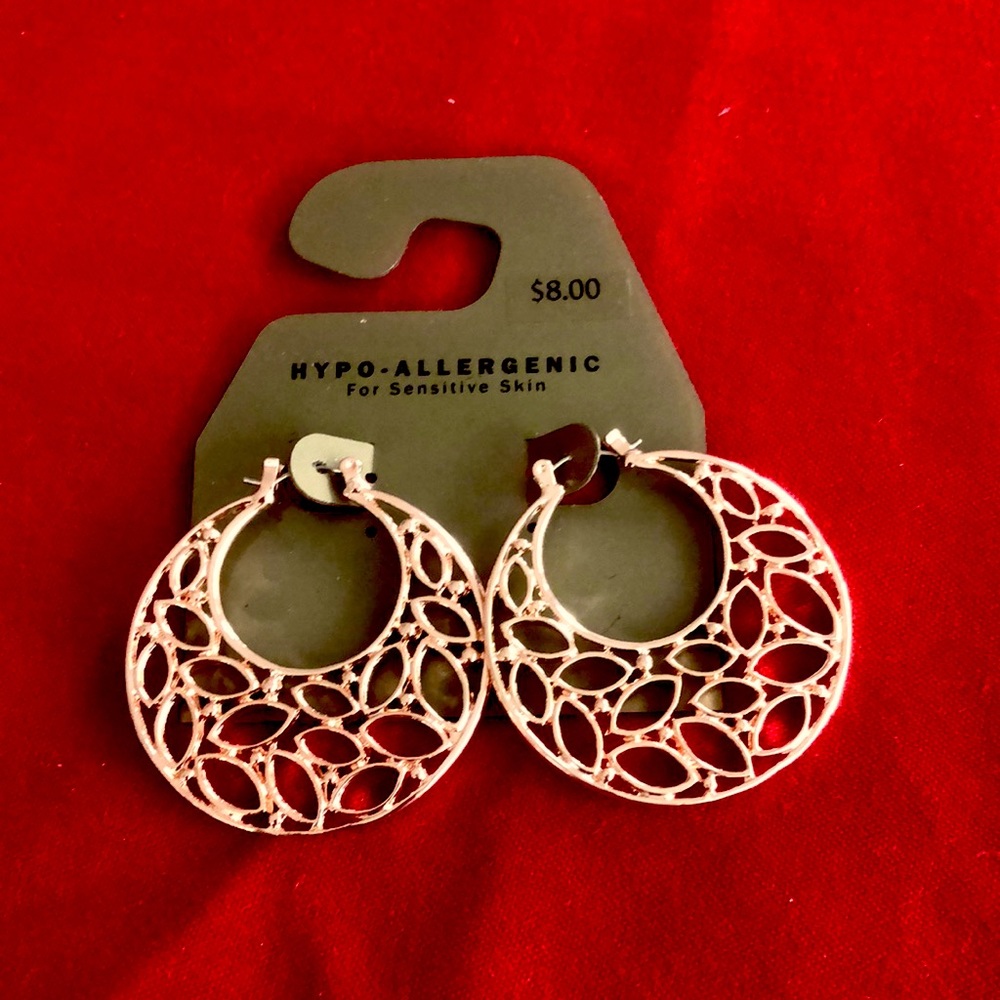 Large hoop earrings